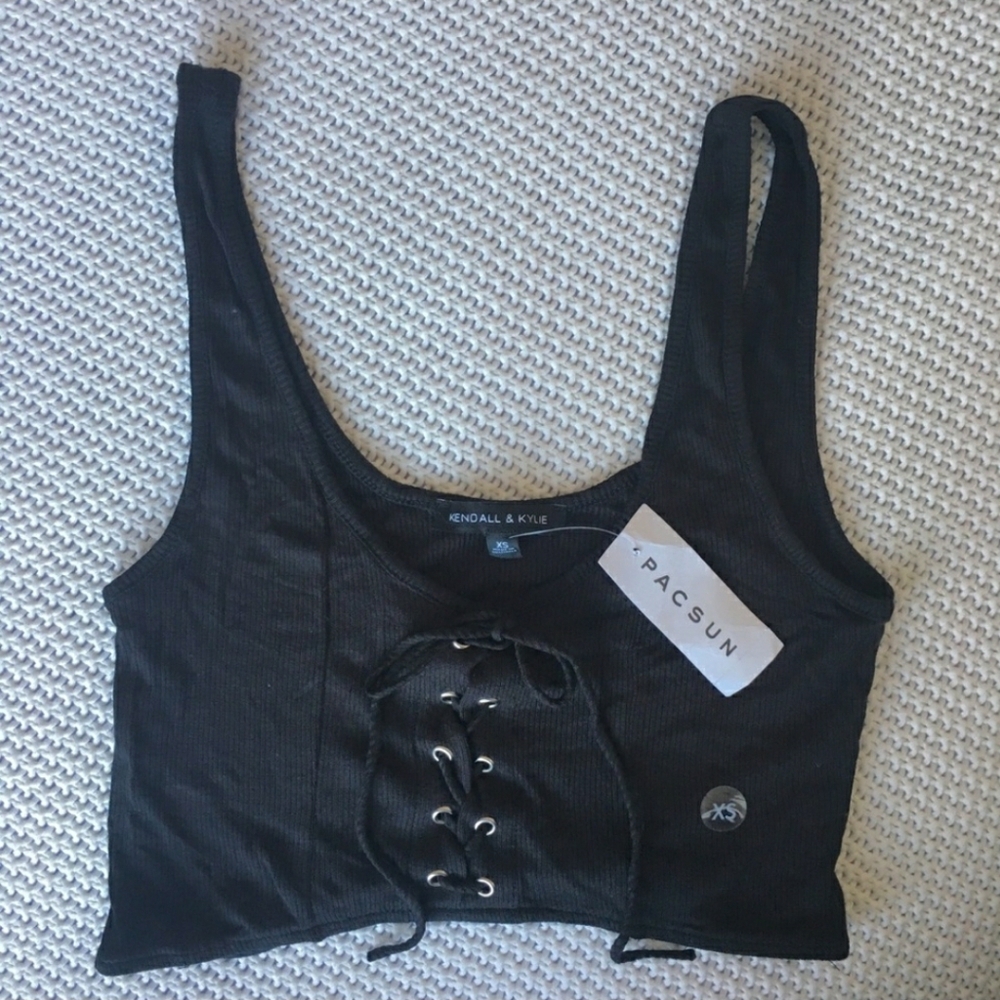 Black Lace Tank Top